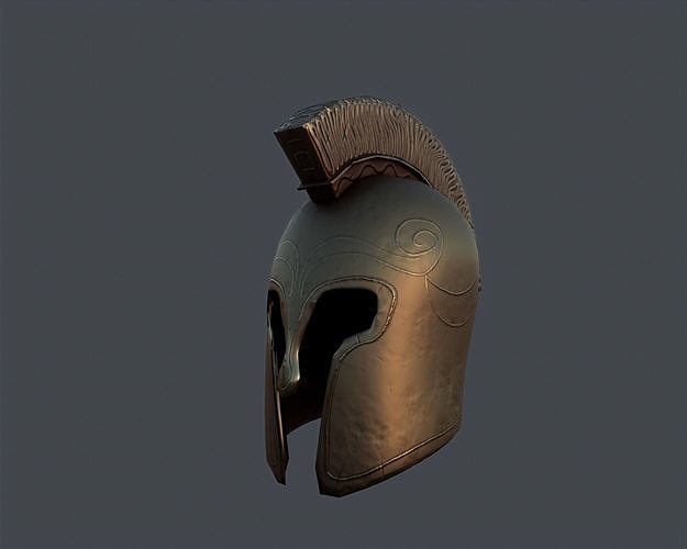 Stylized Low-Poly Helmet Free low-poly 3D model