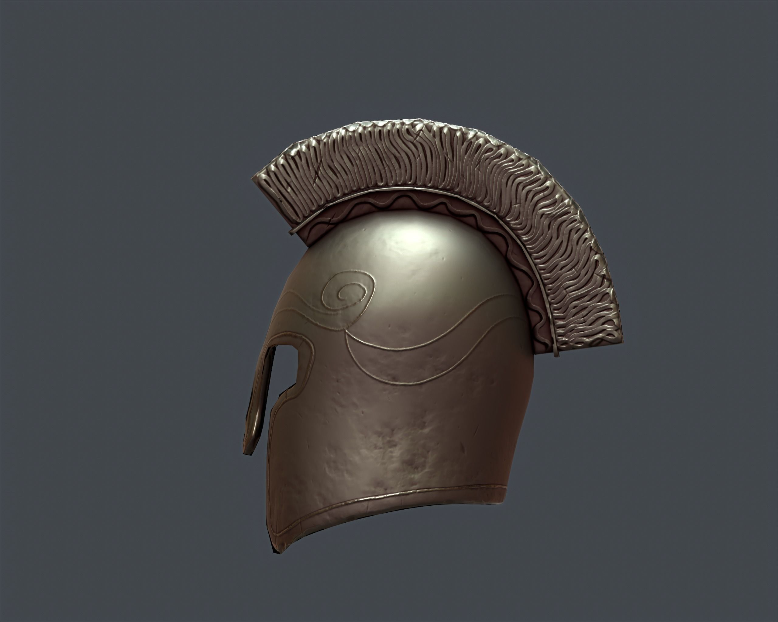 Stylized Low-Poly Helmet Free low-poly 3D model_1