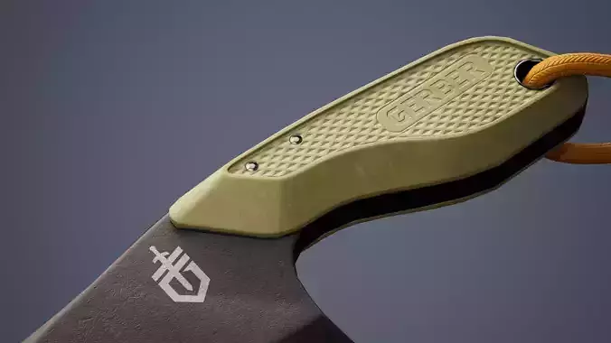 Gerber Tri-Tip - Green Low-poly 3D model