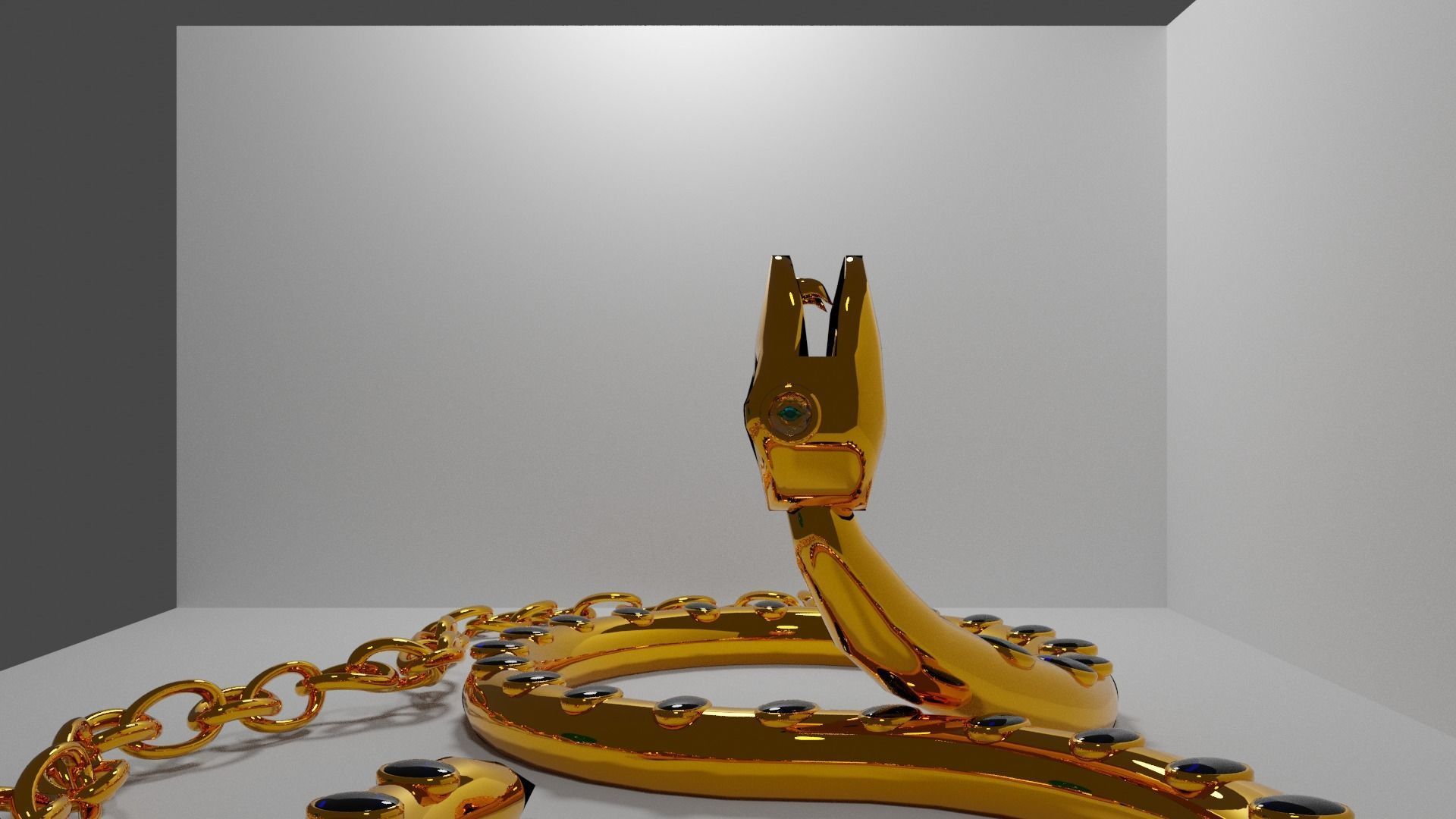 Snake chain 3D model_4