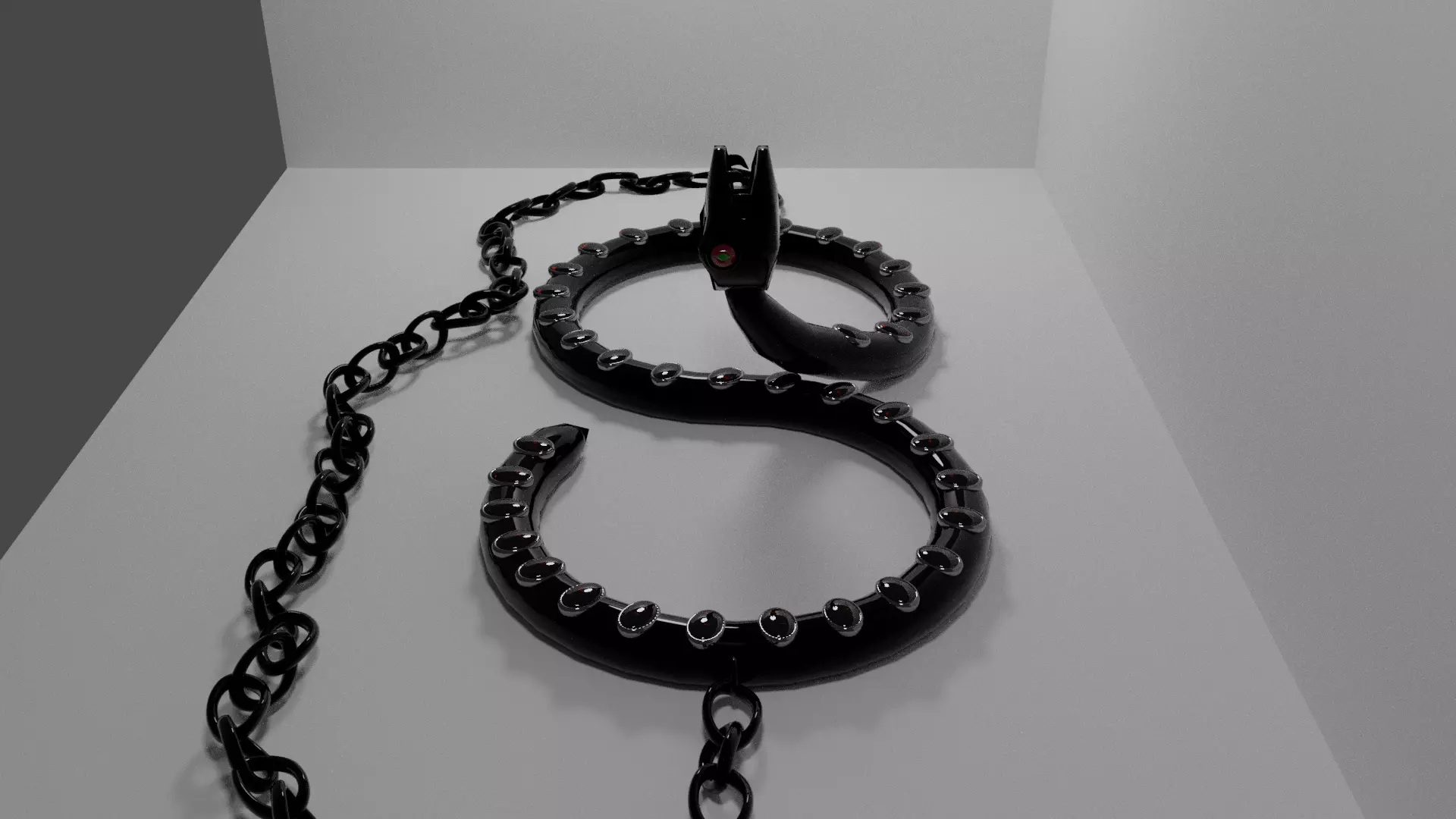 Snake chain 3D model_0