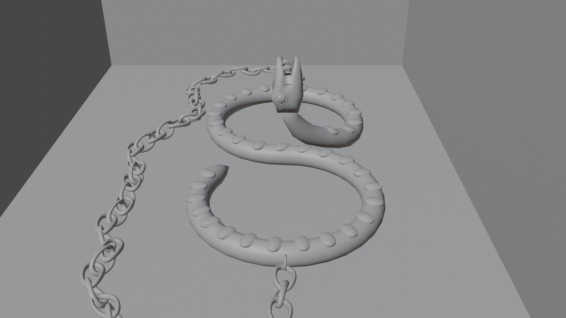 Snake chain 3D model_1
