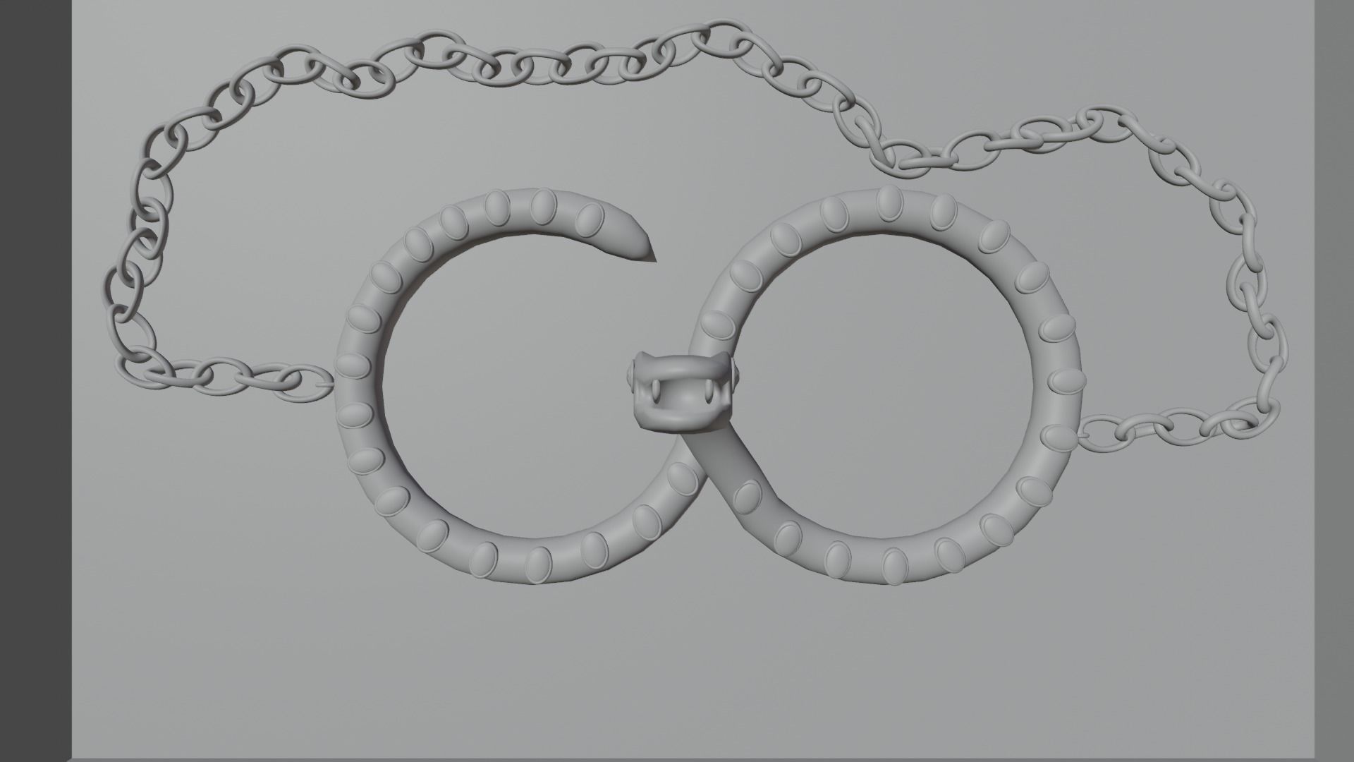Snake chain 3D model_2