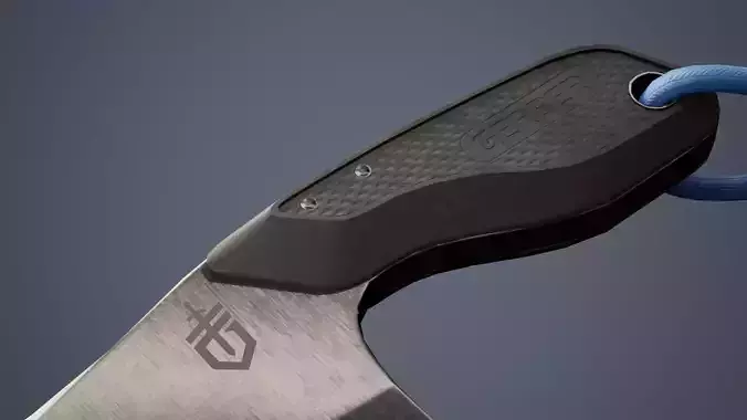 Gerber Tri-Tip - Black Low-poly 3D model