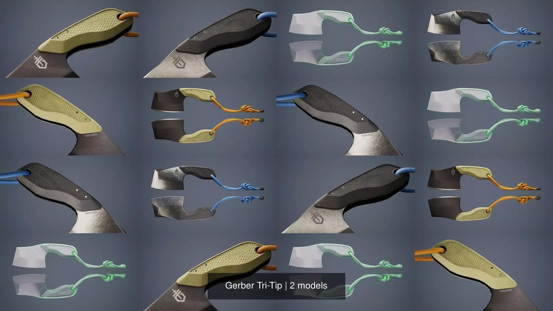 Gerber Tri-Tip 3D Model Collection_1