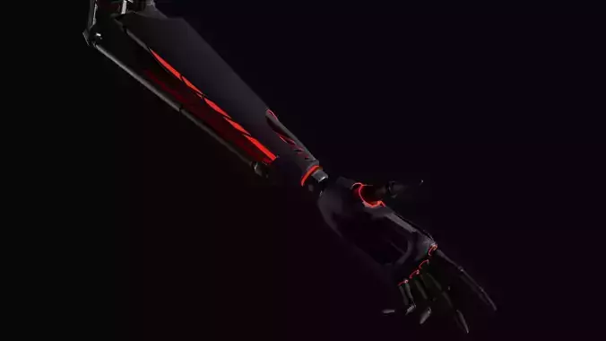 Robot Arm - Low Poly Free low-poly 3D model