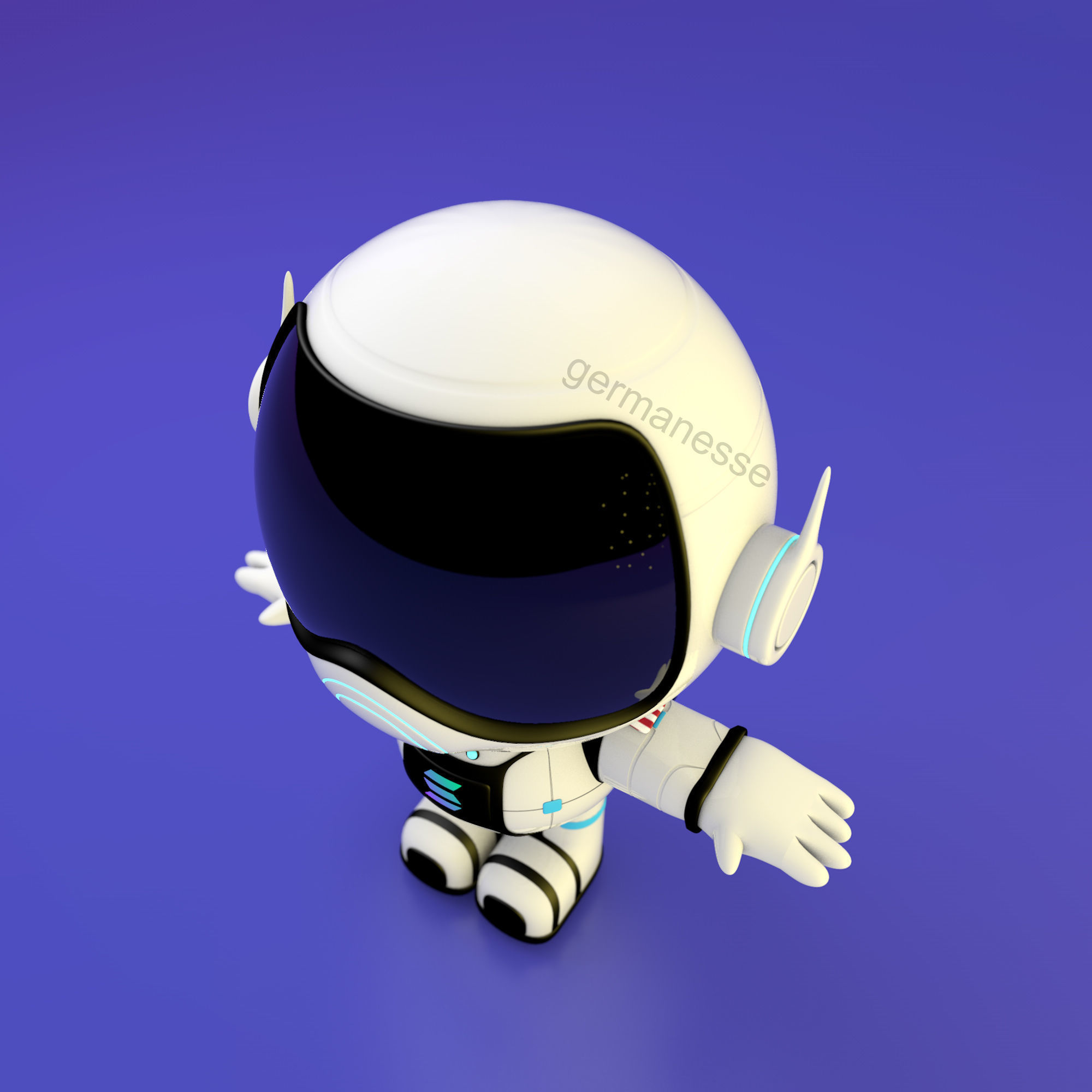 NFT Astronaut Character 3D model_3