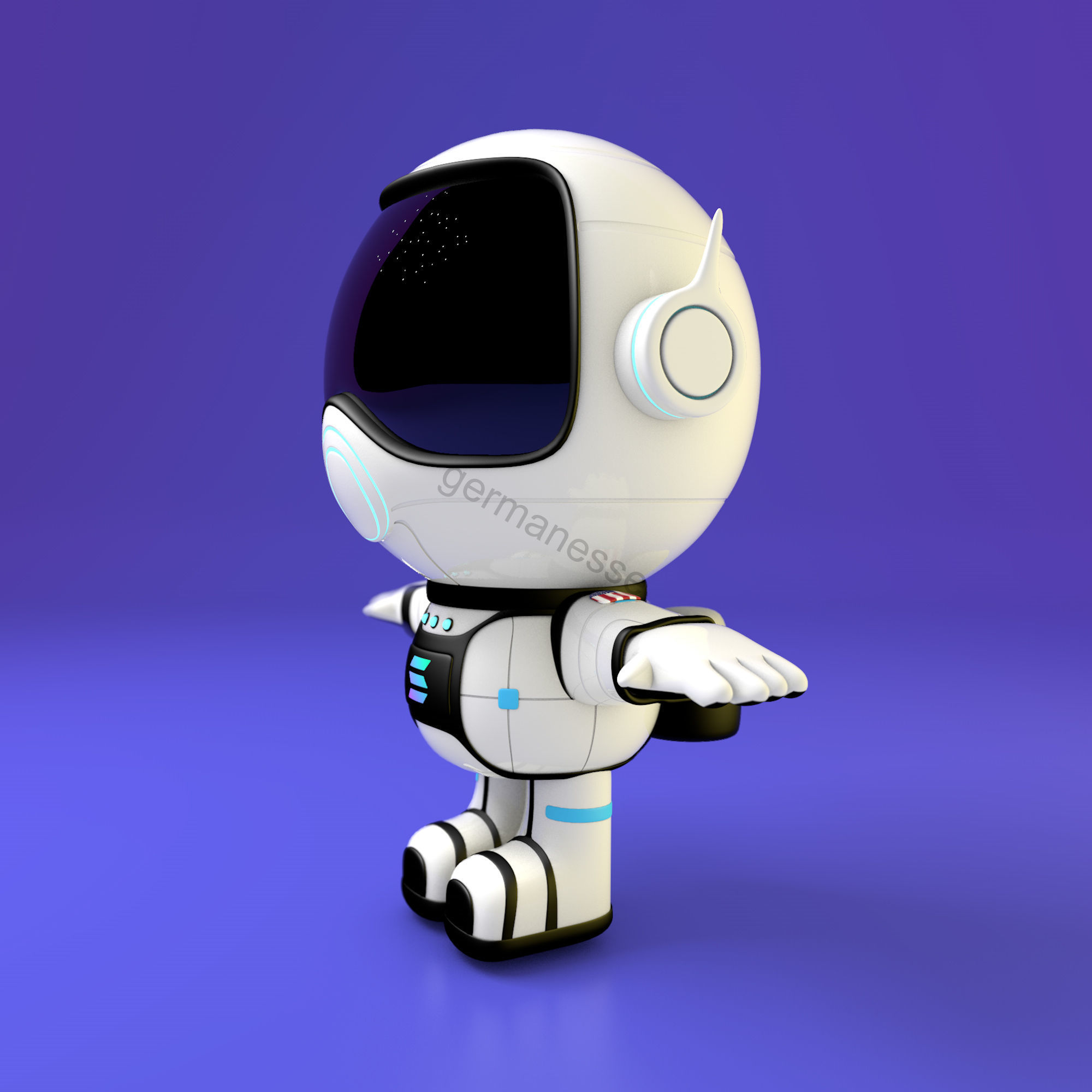 NFT Astronaut Character 3D model_2