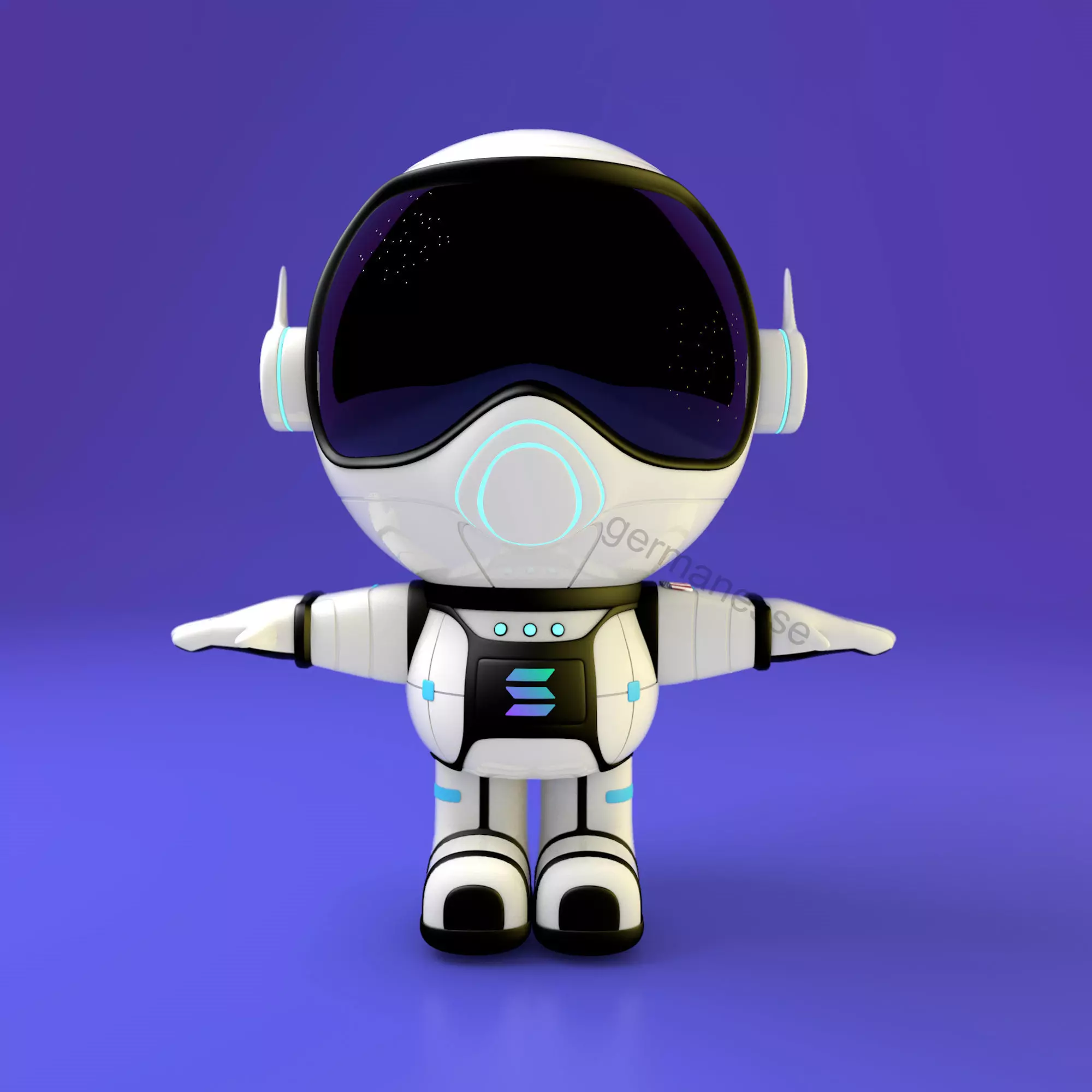 NFT Astronaut Character 3D model_0