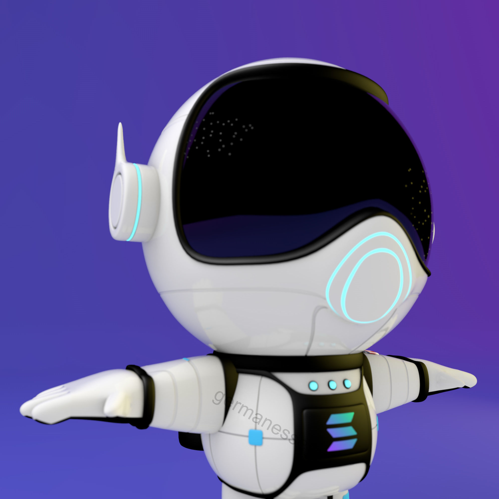 NFT Astronaut Character 3D model_4