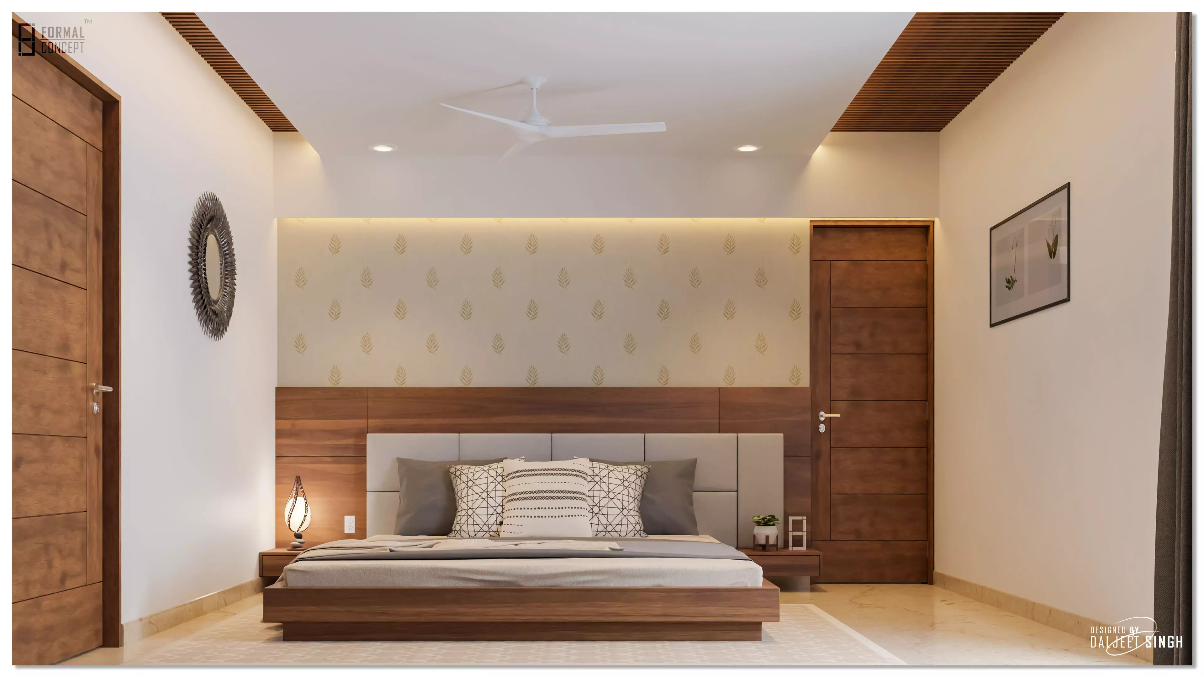 Bedroom modern design in chennai 3D model_0