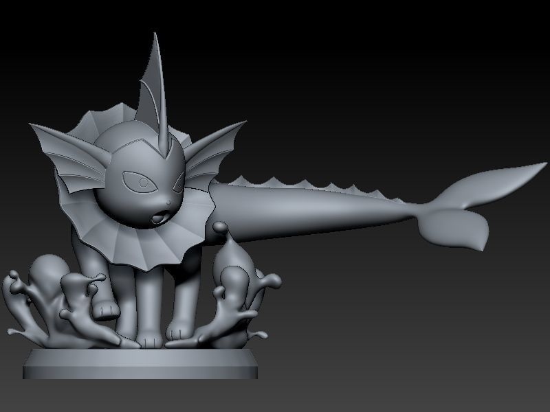 Pokemon vaporeon 3D print model_5
