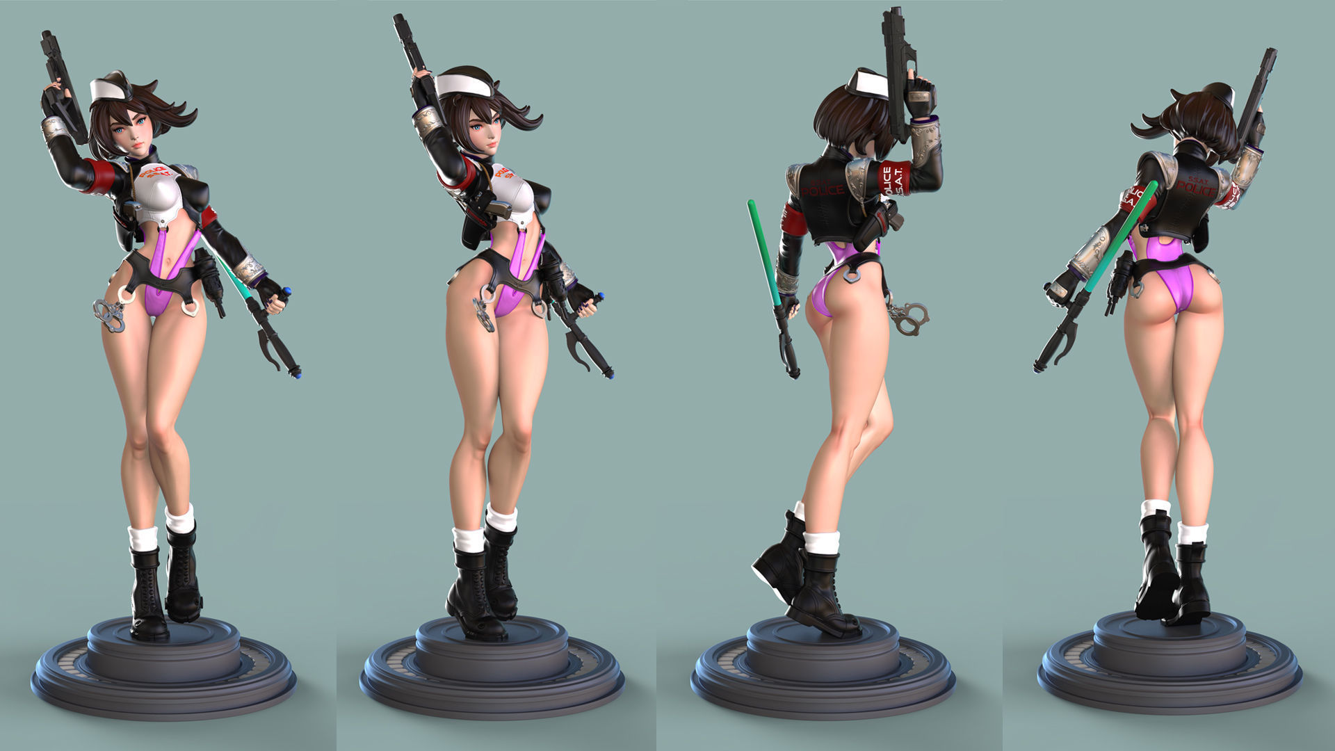 Police SSAT - fan art - Printable STL 3D print model_1