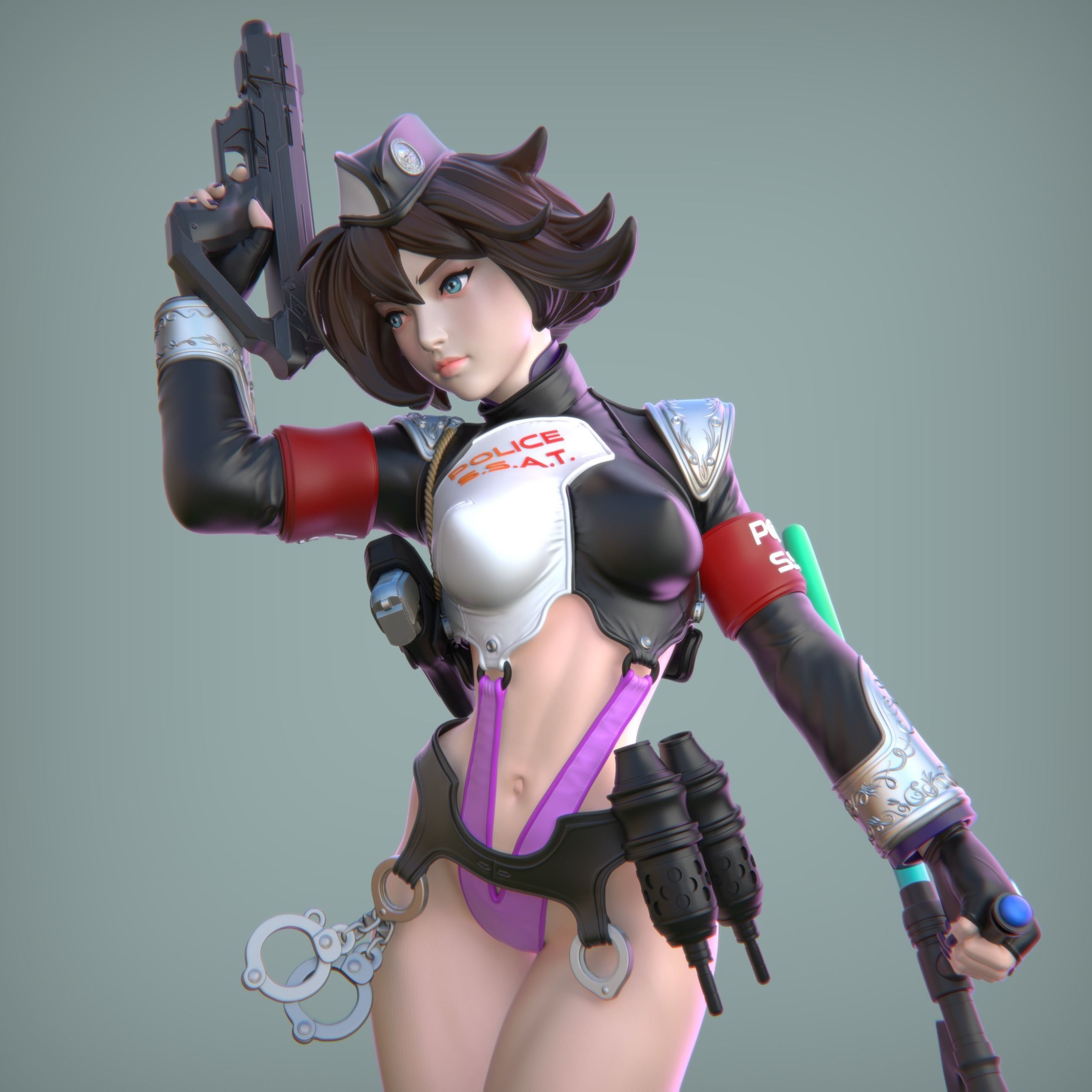 Police SSAT - fan art - Printable STL 3D print model_6