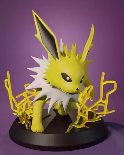 Pokemon jolteon 3D print model