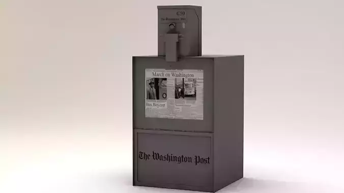 Newspaper Stand 3D model