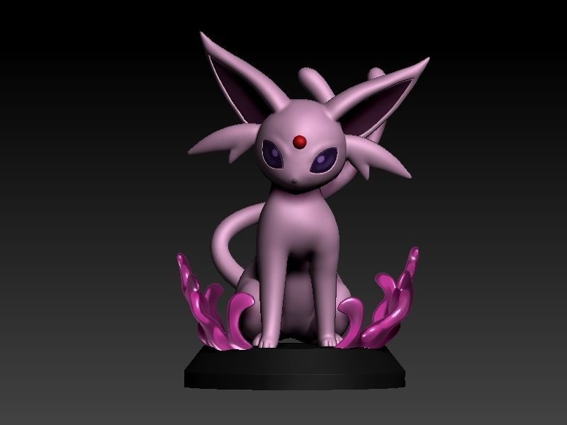 Pokemon espeon 3D print model_1