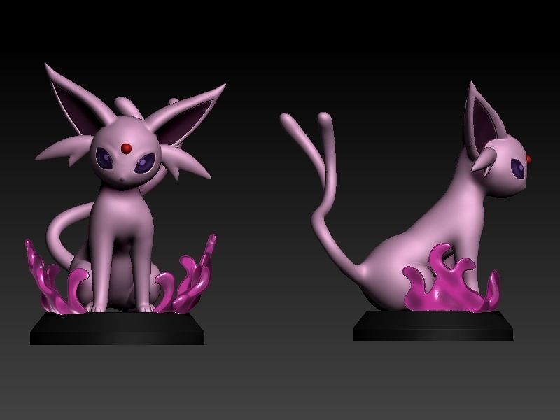 Pokemon espeon 3D print model_2