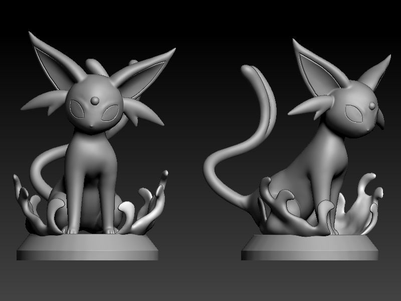 Pokemon espeon 3D print model_5