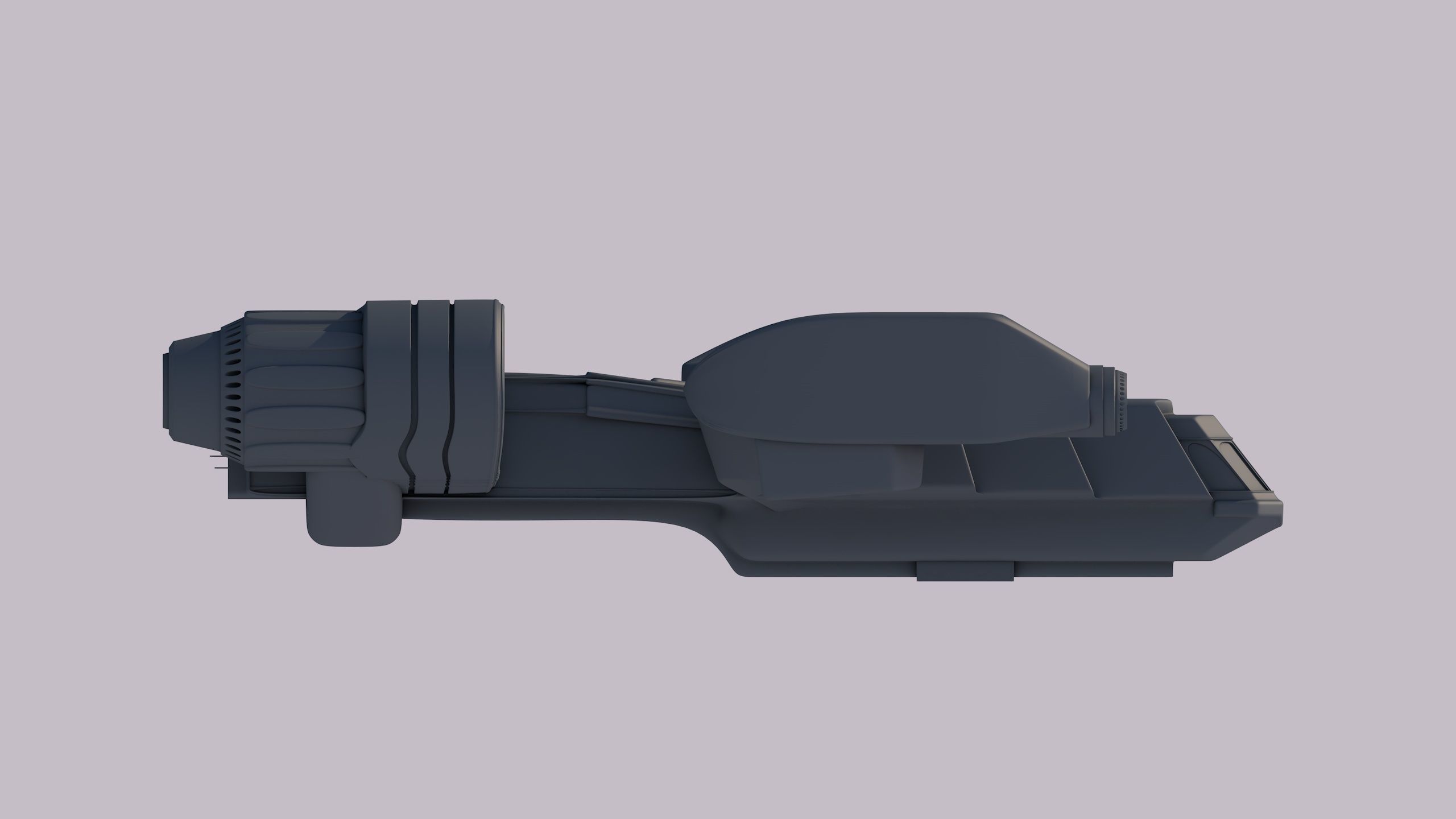 spaceship fighter jet 3D model_1