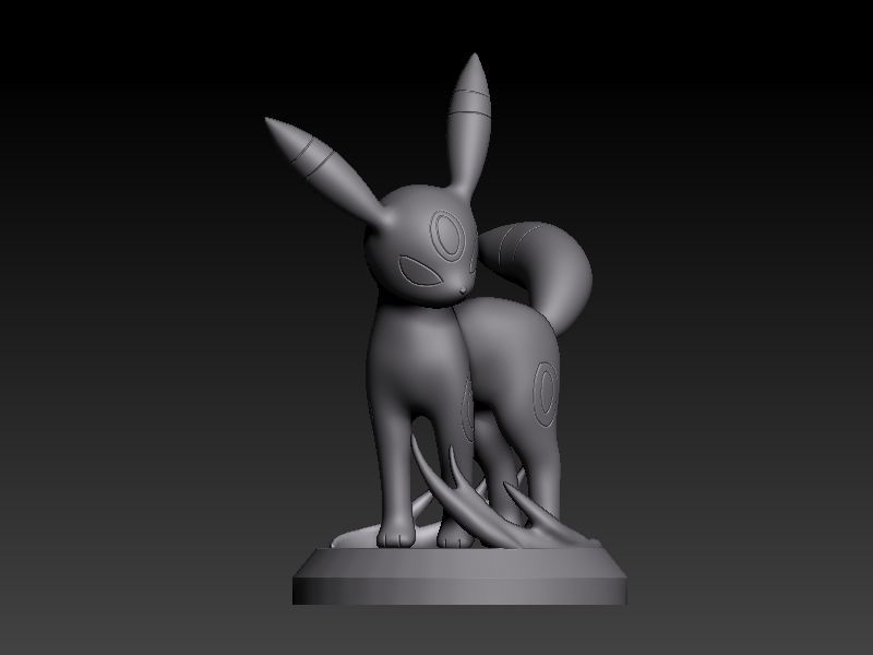 Pokemon umbreon 3D print model_2