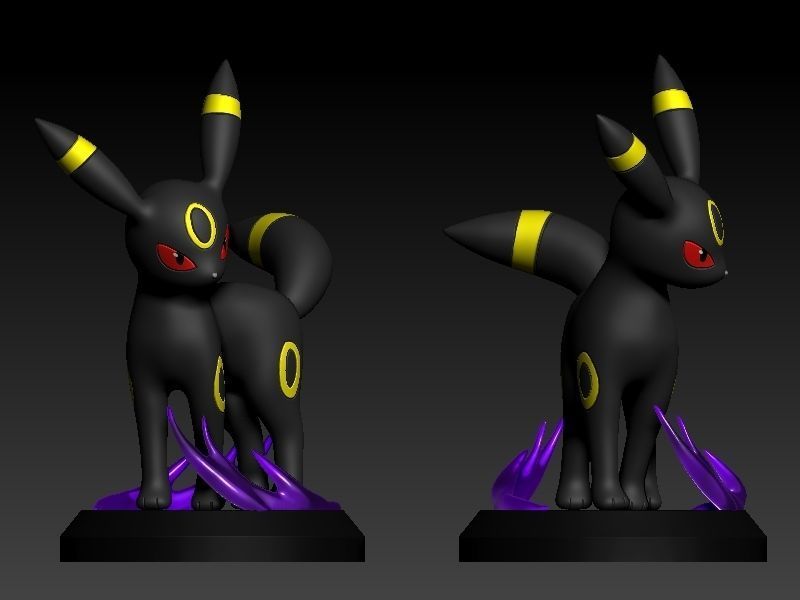 Pokemon umbreon 3D print model_3