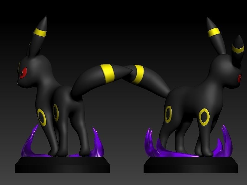 Pokemon umbreon 3D print model_4