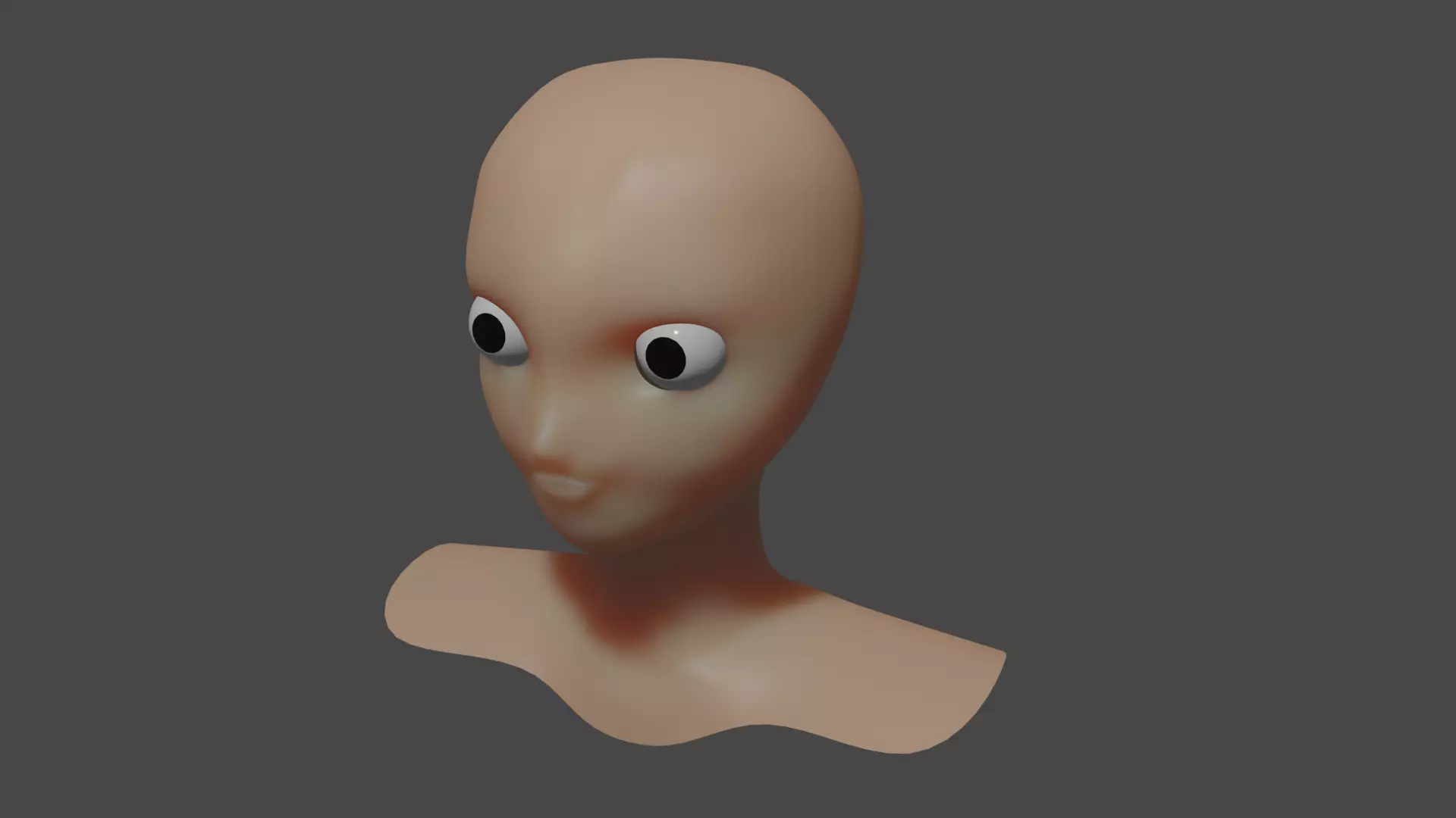 Head character  Free 3D model_0