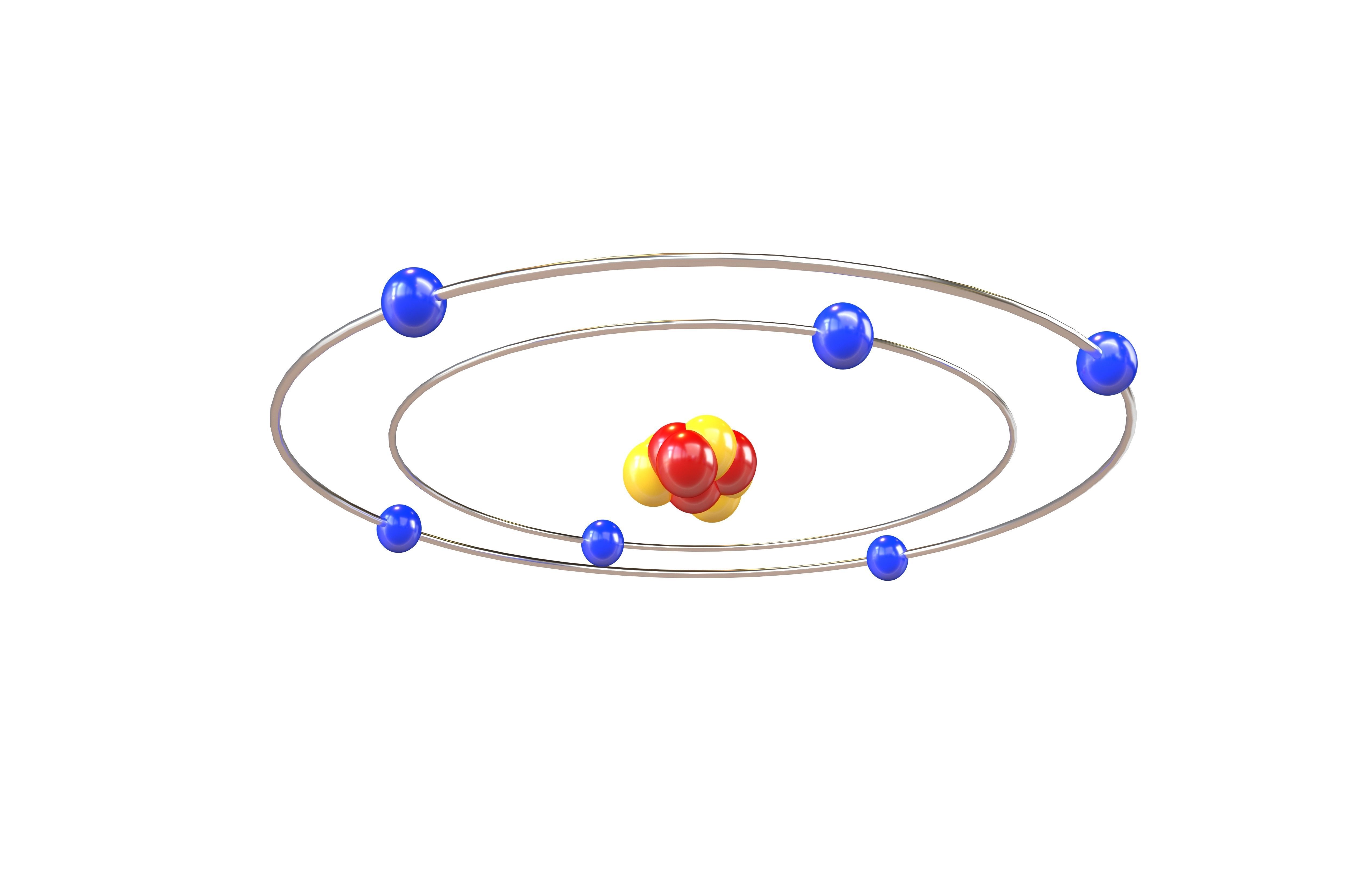 Carbon Chemical Element v1 001 Low-poly 3D model_3
