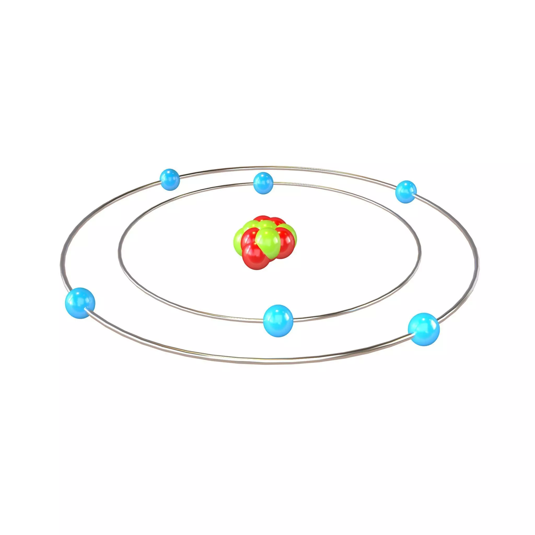 Carbon Chemical Element v1 002 Low-poly 3D model_0