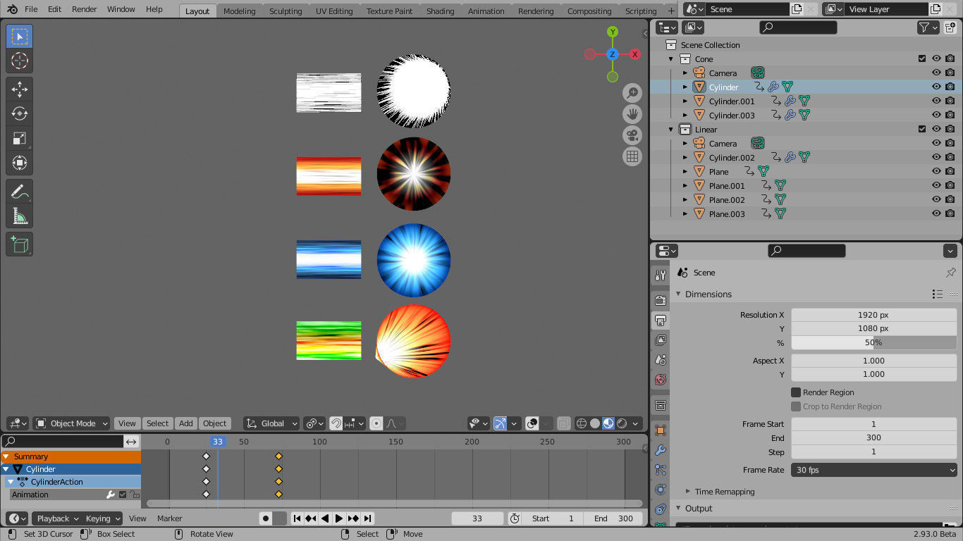 For Anime in Blender - Action Backgrounds 3D model_3