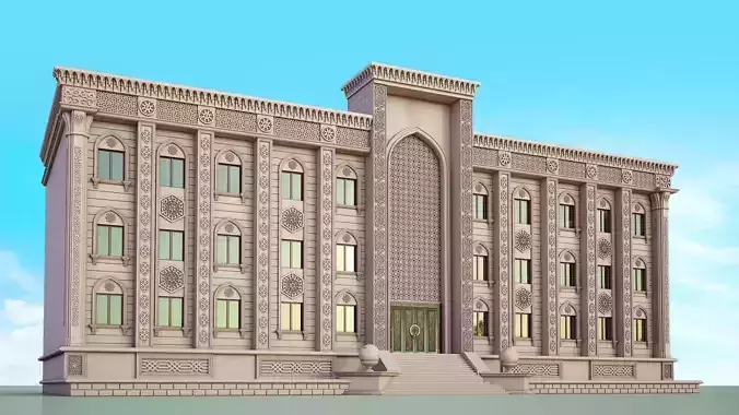 Building with stone facade