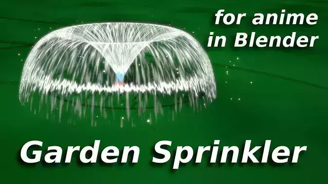 For Anime in Blender - Garden Sprinkler 3D model