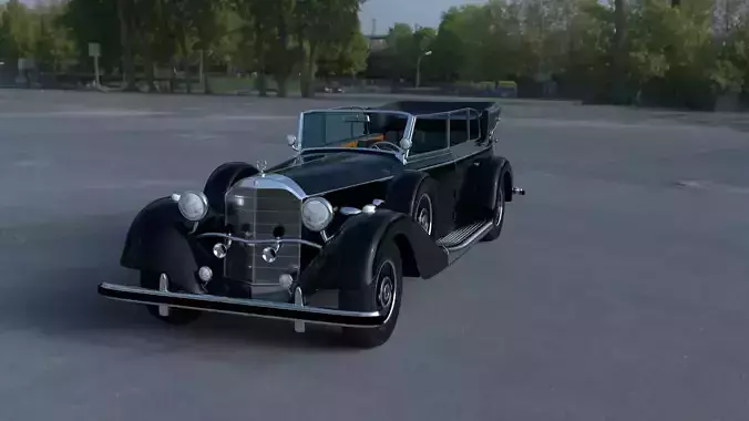 Mercedes 770K Staff Car HDRI