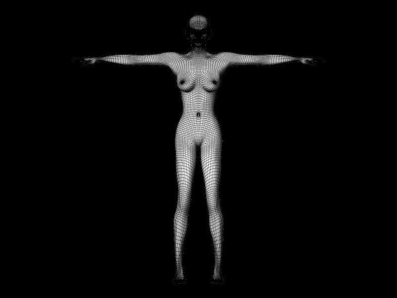 Layla Sexy Z Tool and ar-vr game ready character Low-poly 3D model_4