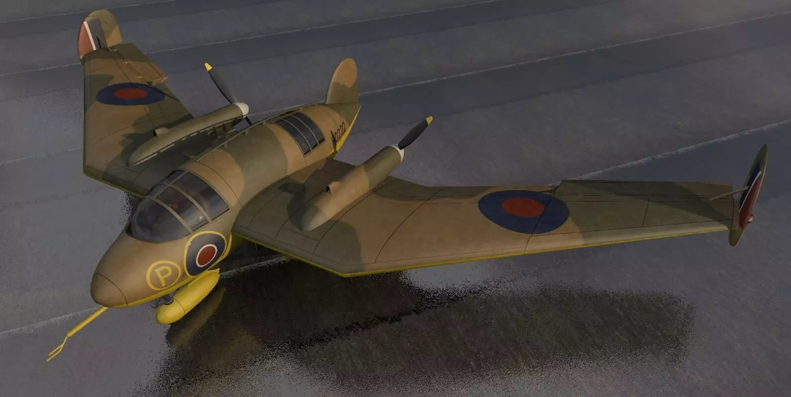 Handley Page HP-75 Manx 3D model