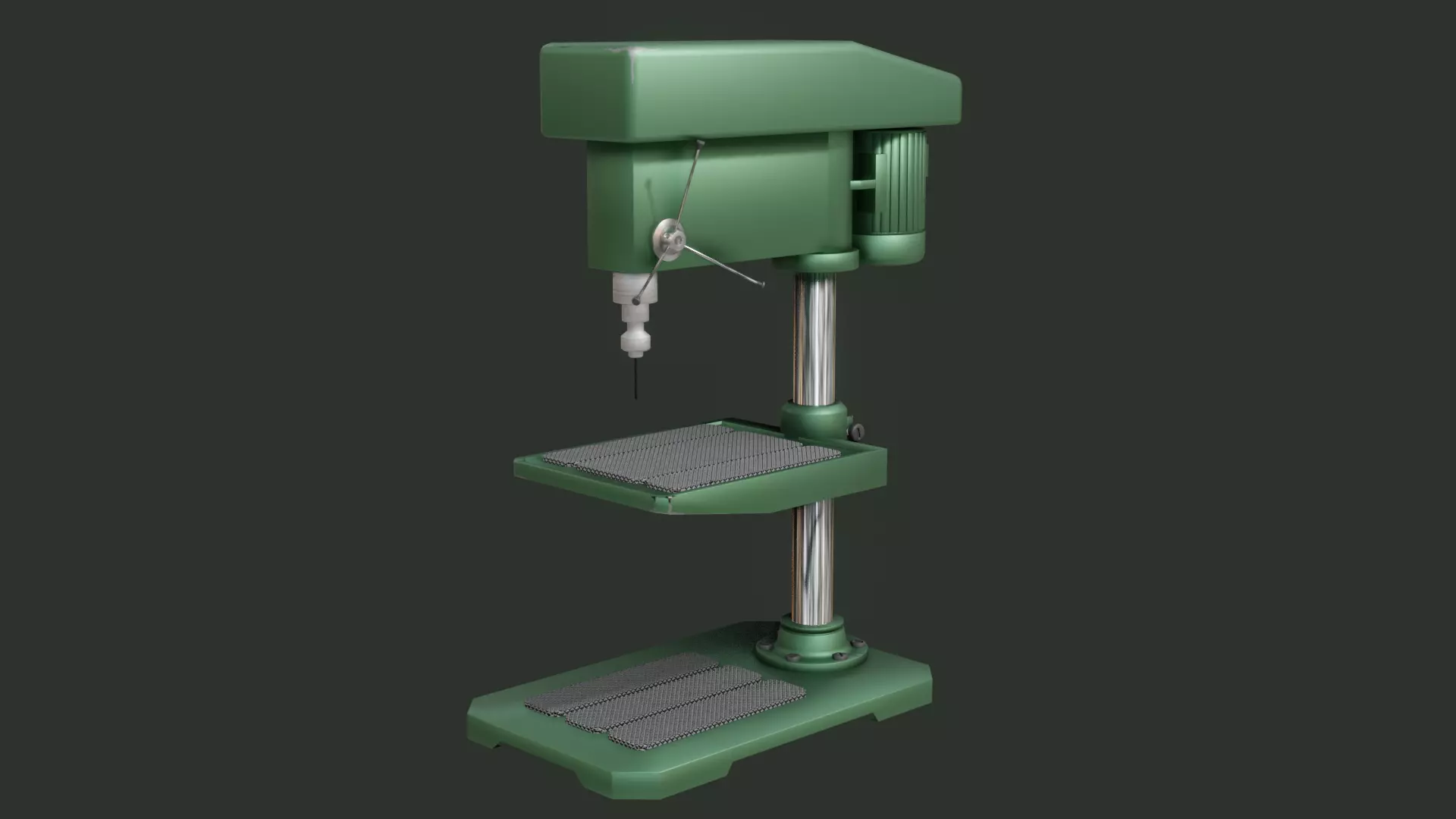 Drilling Machine - Low Poly - Game Ready - PBR Low-poly 3D model