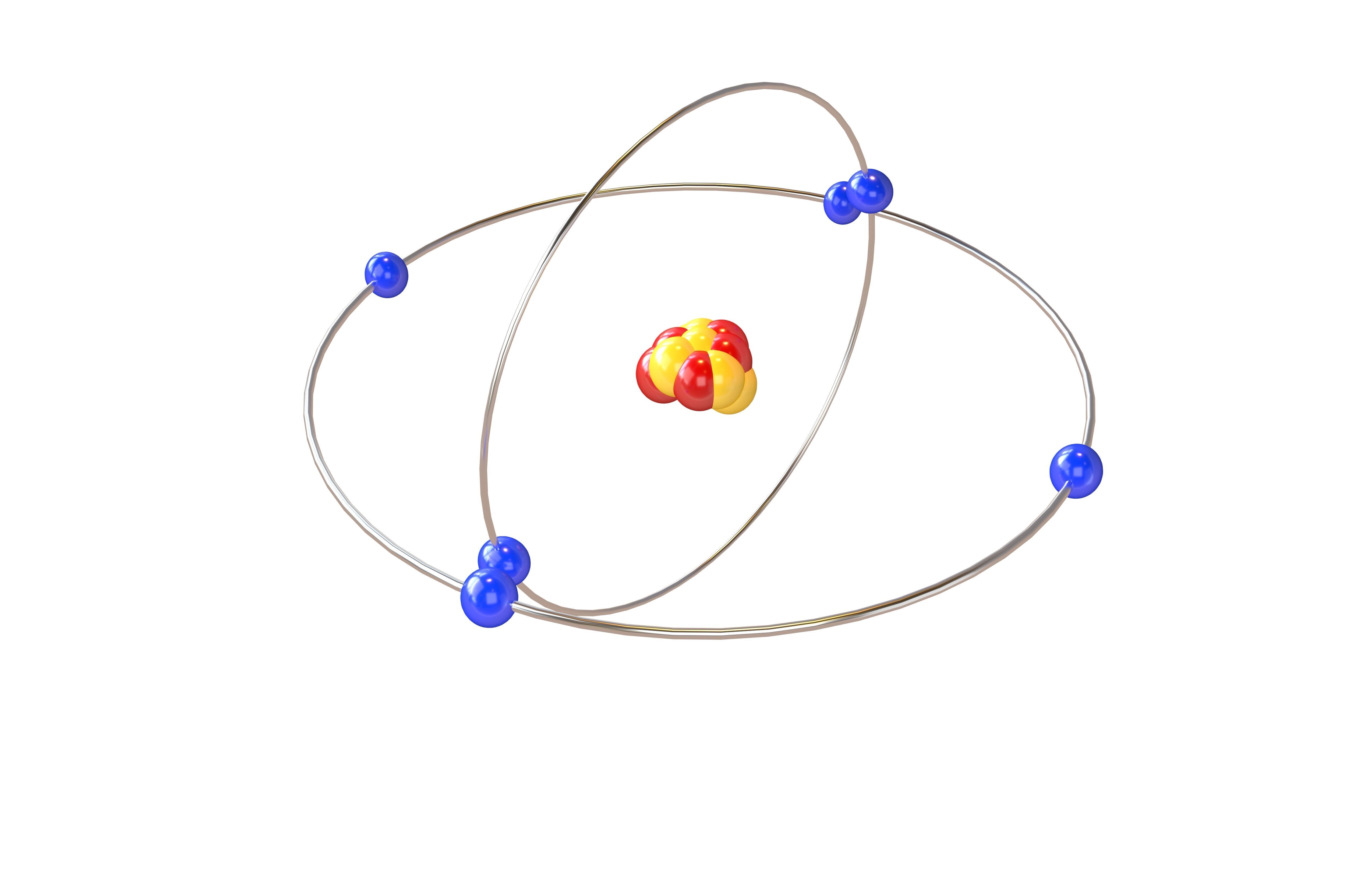 Carbon Chemical Element v2 001 Low-poly 3D model_2