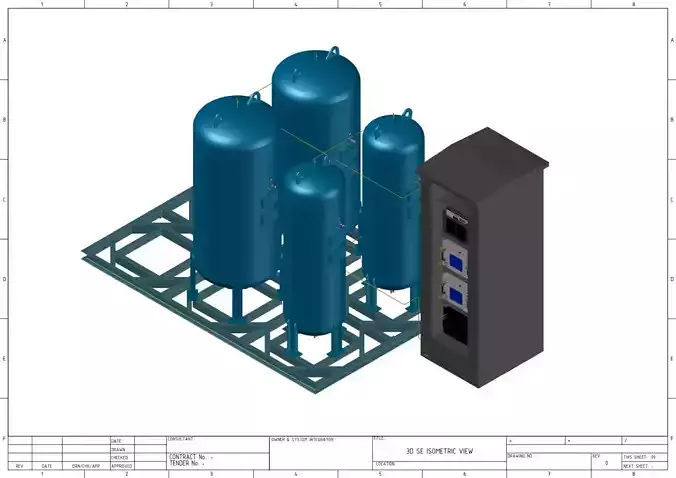 HYDRO FUELL CELL SYSTEM with 4 Tanks