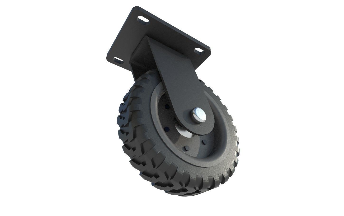 Caster Wheel M4 Low-poly 3D model_10
