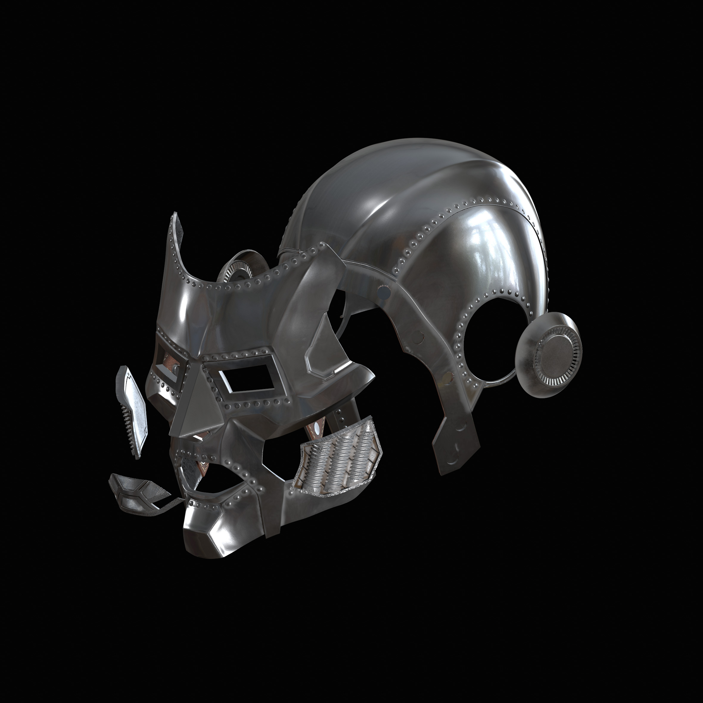 Classic Comic Inspired Dr Doom Helmet Design by Stayion Studios 3D print model_9