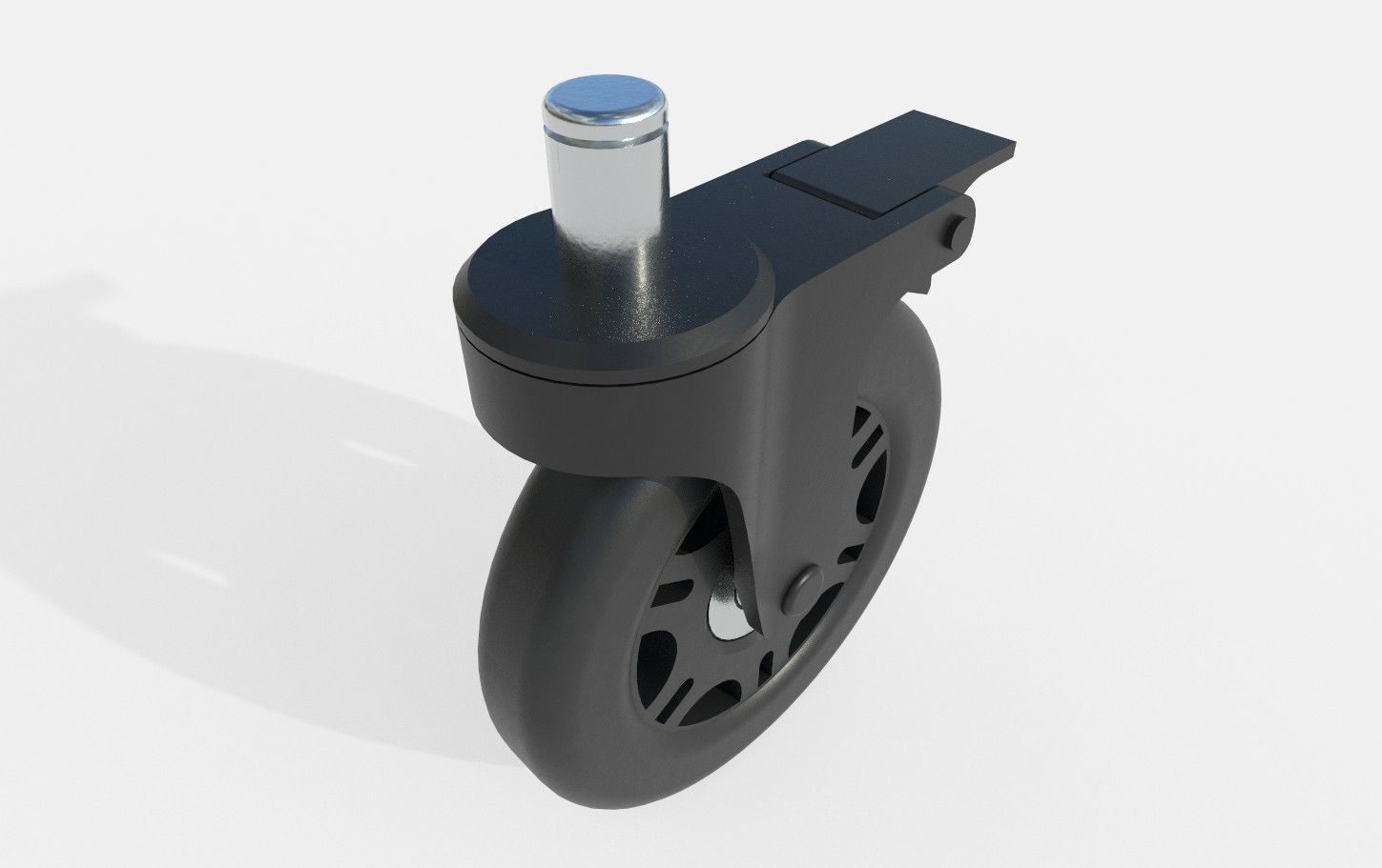 Caster Wheel M7 Low-poly 3D model_30