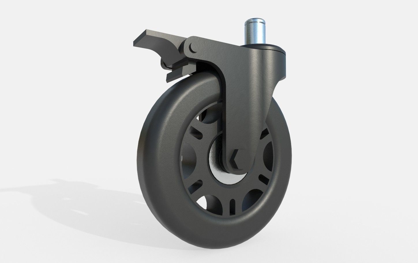 Caster Wheel M7 Low-poly 3D model_29