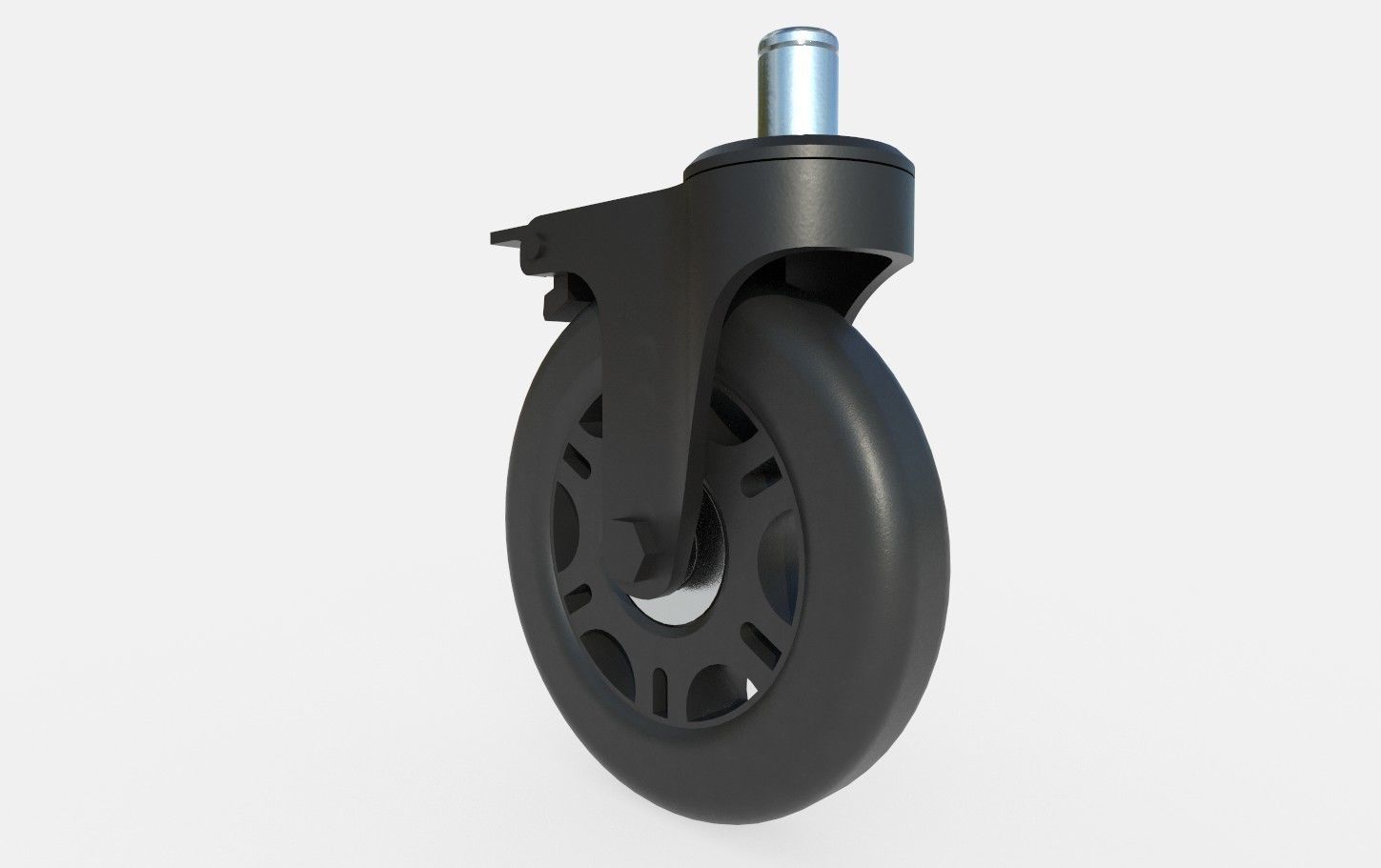 Caster Wheel M7 Low-poly 3D model_5