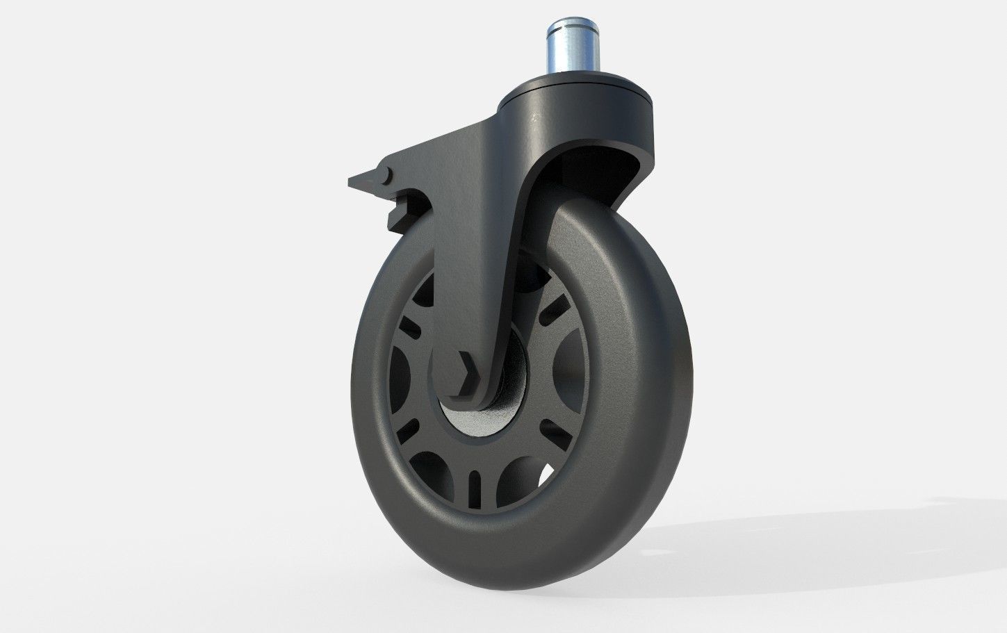 Caster Wheel M7 Low-poly 3D model_26