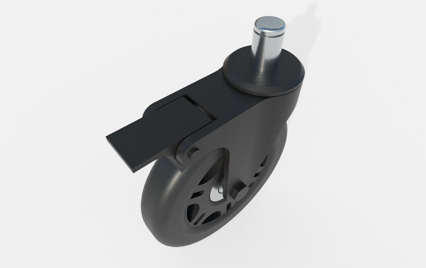 Caster Wheel M7 Low-poly 3D model_11
