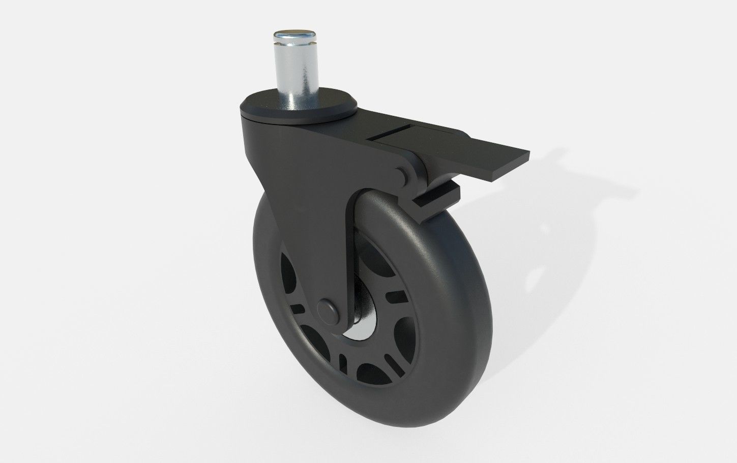Caster Wheel M7 Low-poly 3D model_42