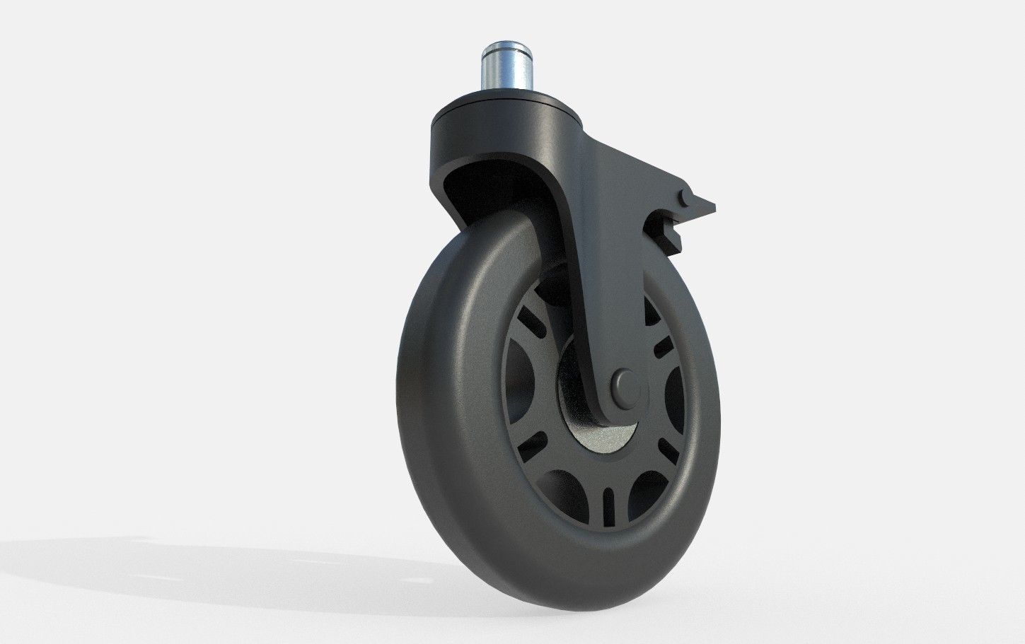 Caster Wheel M7 Low-poly 3D model_14