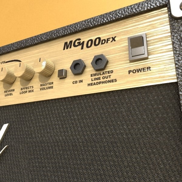 Marshall Amplifier MG Series High Detail 3D model_4