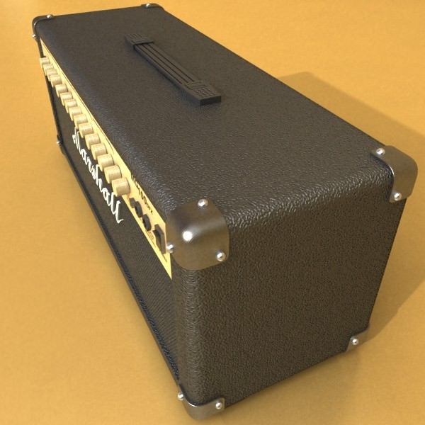 Marshall Amplifier MG Series High Detail 3D model_5